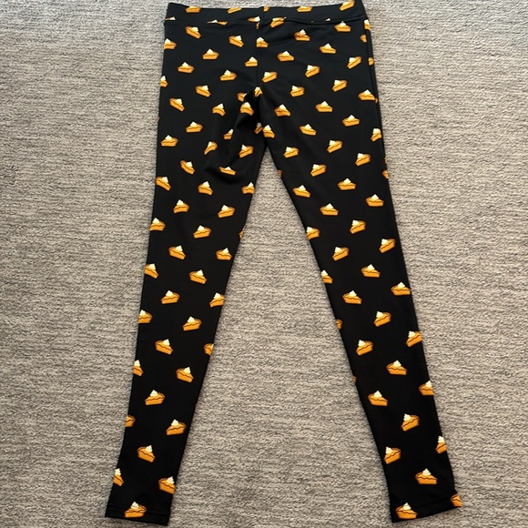 Tipsy Elves pumpkin pie thanksgiving leggings small - Picture 5 of 6
